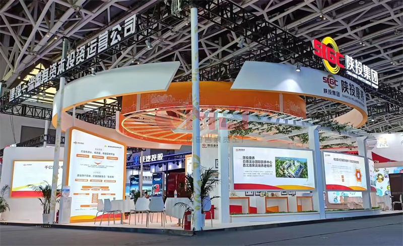 2022年絲博會-陝投集團妖精视频一区二区展示搭建